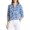 Frank & Eileen Frank Floral Print Cotton Button-up Shirt