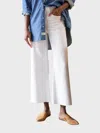 Frank & Eileen Galway Gaucho Wide-leg Jean In White In White