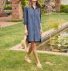 Frank & Eileen Hunter Step-hem Shirtdress In Nafb In Blue