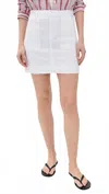 Frank & Eileen Jameson Skirt In White Performance Linen In White