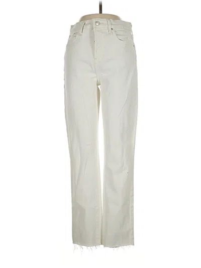 Pre-owned Frank & Eileen Jeans In Ivory