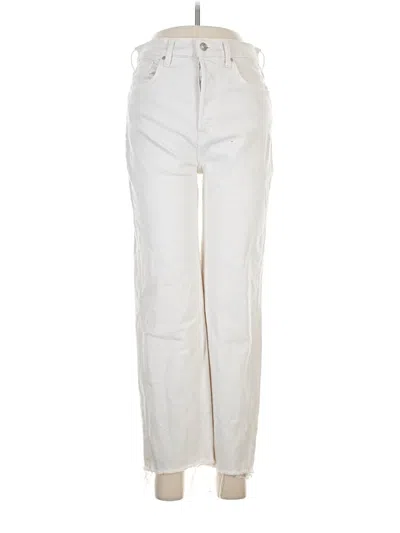 Pre-owned Frank & Eileen Jeans In Ivory