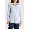 Frank & Eileen Joedy Boyfriend Button-up Shirt In Blue