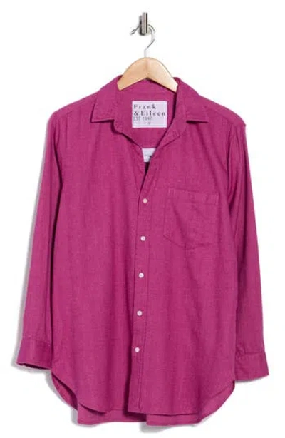 Frank & Eileen Joedy Boyfriend Button-up Shirt In Animal Print