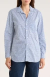 Frank & Eileen Joedy Boyfriend Button-up Shirt In Blue