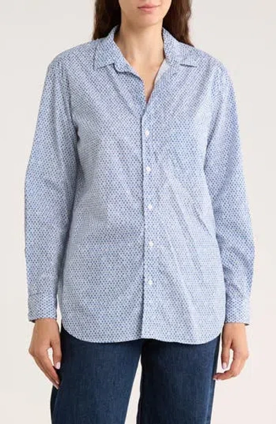 Frank & Eileen Joedy Boyfriend Button-up Shirt In Blue