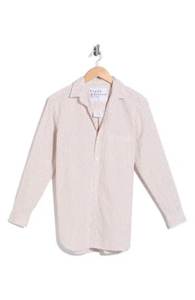Frank & Eileen Joedy Boyfriend Button-up Shirt In Pink
