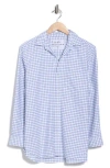 Frank & Eileen Joedy Boyfriend Cotton Button-up Shirt In Blue