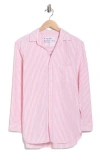 Frank & Eileen Joedy Boyfriend Cotton Button-up Shirt In Pink