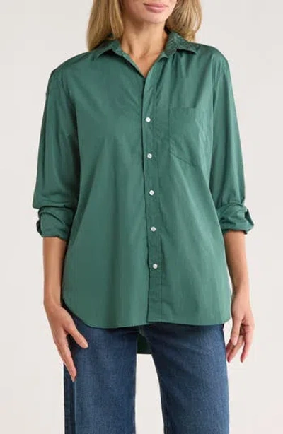 Frank & Eileen Joedy Cotton Button-up Shirt In Green