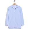 Frank & Eileen Joedy Stripe Cotton Button-up Shirt In Blue