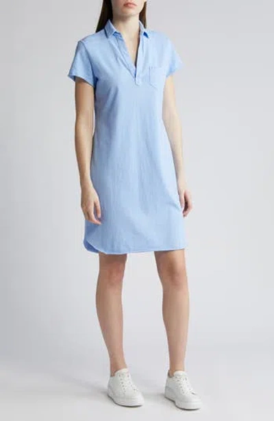 Frank & Eileen Lauren Cotton Polo Dress In Blue