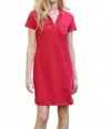 Frank & Eileen Lauren Polo Dress In Double Decker Red
