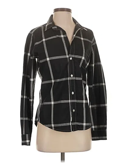 Pre-owned Frank & Eileen Long Sleeve Button Down Shirt In Black