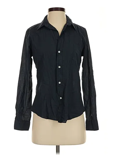 Pre-owned Frank & Eileen Long Sleeve Button Down Shirt In Black