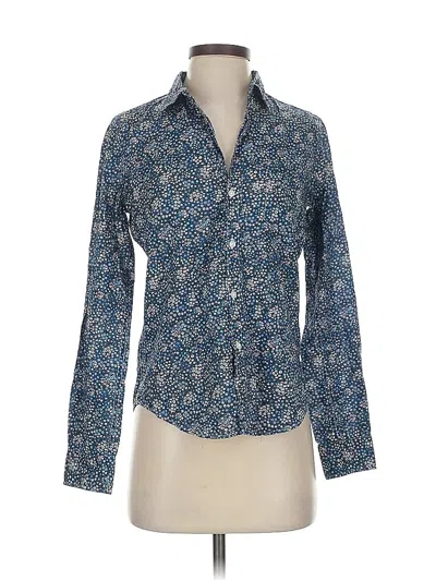 Pre-owned Frank & Eileen Long Sleeve Button Down Shirt In Blue