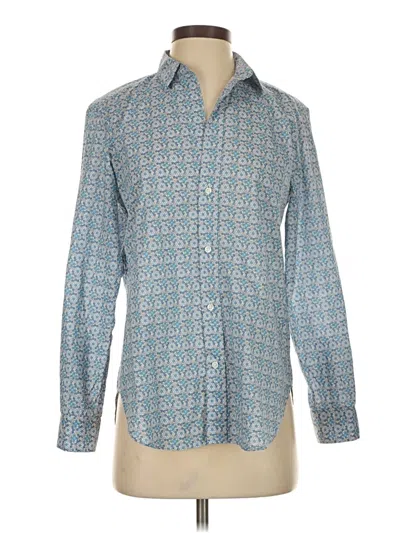 Pre-owned Frank & Eileen Long Sleeve Button Down Shirt In Blue