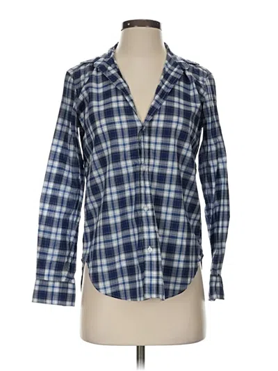 Pre-owned Frank & Eileen Long Sleeve Button Down Shirt In Blue