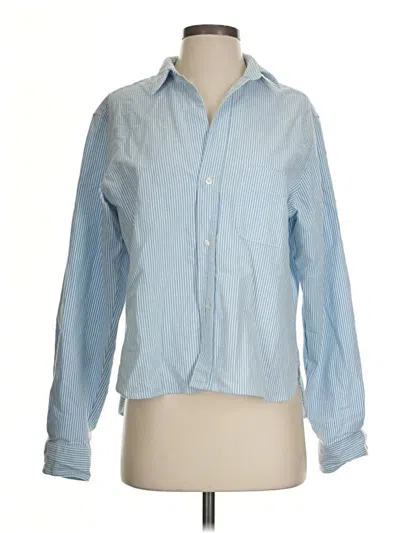 Pre-owned Frank & Eileen Long Sleeve Button Down Shirt In Blue