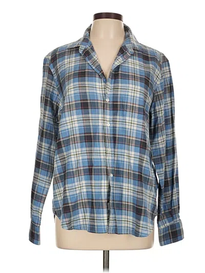 Pre-owned Frank & Eileen Long Sleeve Button Down Shirt In Blue
