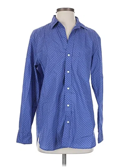 Pre-owned Frank & Eileen Long Sleeve Button Down Shirt In Blue