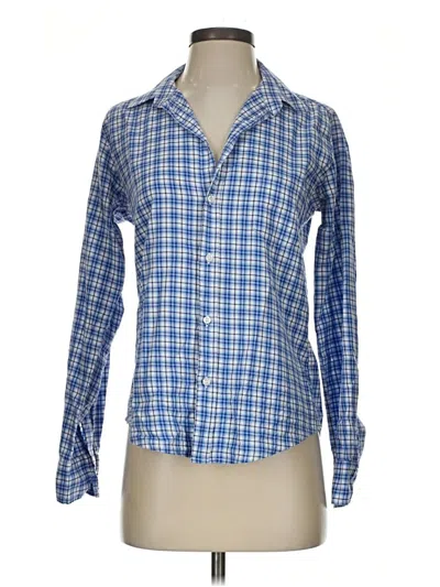 Pre-owned Frank & Eileen Long Sleeve Button Down Shirt In Blue