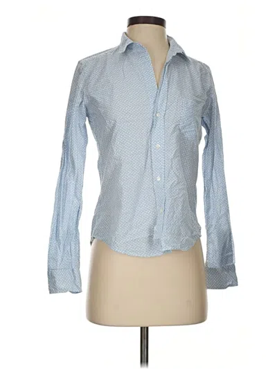 Pre-owned Frank & Eileen Long Sleeve Button Down Shirt In Blue