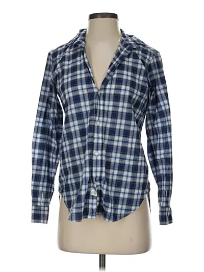 Pre-owned Frank & Eileen Long Sleeve Button Down Shirt In Blue