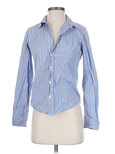 Pre-owned Frank & Eileen Long Sleeve Button Down Shirt In Blue