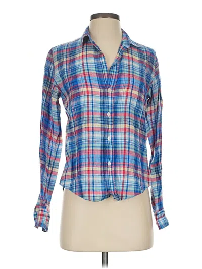 Pre-owned Frank & Eileen Long Sleeve Button Down Shirt In Blue