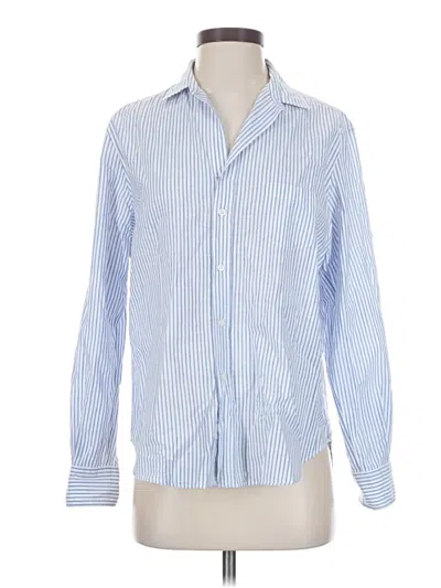 Pre-owned Frank & Eileen Long Sleeve Button Down Shirt In Blue