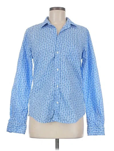 Pre-owned Frank & Eileen Long Sleeve Button Down Shirt In Blue