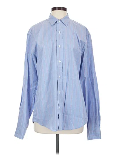 Pre-owned Frank & Eileen Long Sleeve Button Down Shirt In Blue