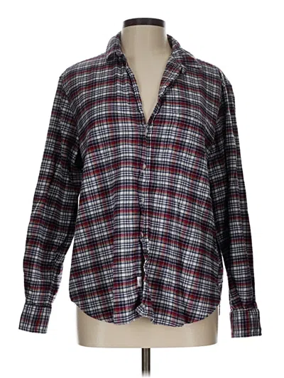 Pre-owned Frank & Eileen Long Sleeve Button Down Shirt In Burgundy