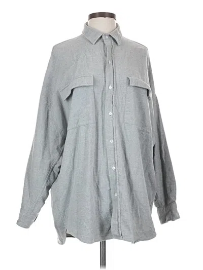 Pre-owned Frank & Eileen Long Sleeve Button Down Shirt In Gray