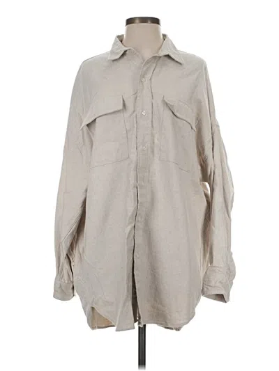Pre-owned Frank & Eileen Long Sleeve Button Down Shirt In Gray