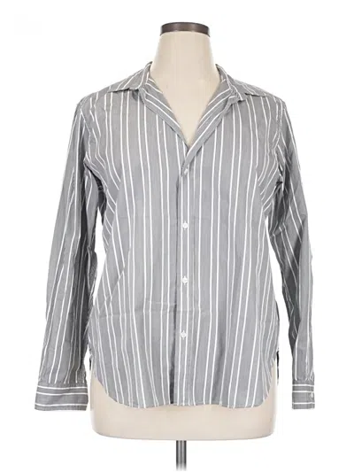 Pre-owned Frank & Eileen Long Sleeve Button Down Shirt In Gray