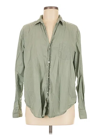 Pre-owned Frank & Eileen Long Sleeve Button Down Shirt In Green