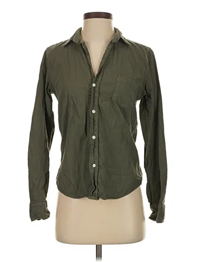 Pre-owned Frank & Eileen Long Sleeve Button Down Shirt In Green