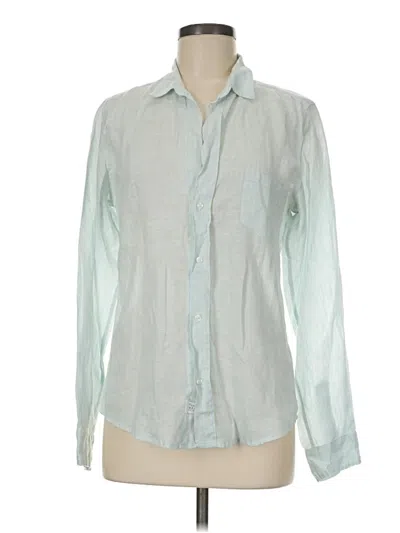 Pre-owned Frank & Eileen Long Sleeve Button Down Shirt In Green