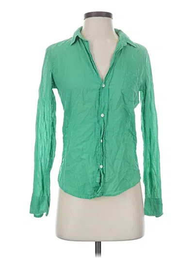 Pre-owned Frank & Eileen Long Sleeve Button Down Shirt In Green