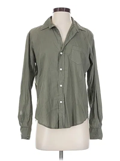 Pre-owned Frank & Eileen Long Sleeve Button Down Shirt In Green