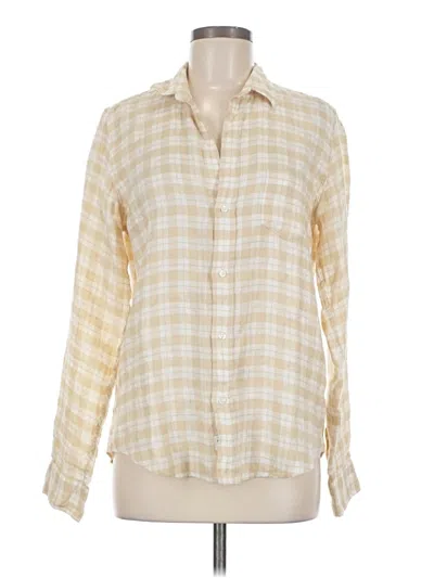 Pre-owned Frank & Eileen Long Sleeve Button Down Shirt In Ivory