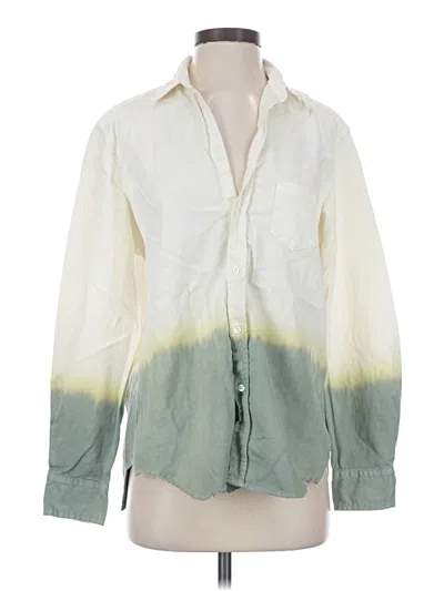 Pre-owned Frank & Eileen Long Sleeve Button Down Shirt In Ivory