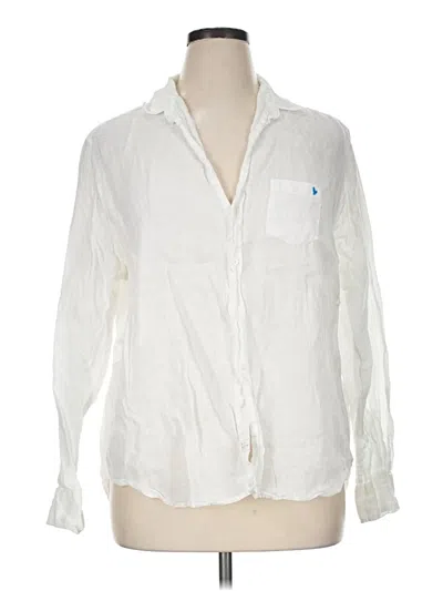 Pre-owned Frank & Eileen Long Sleeve Button Down Shirt In Ivory