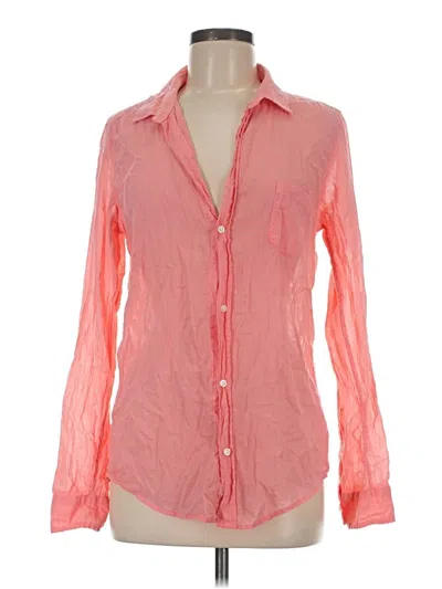 Pre-owned Frank & Eileen Long Sleeve Button Down Shirt In Pink