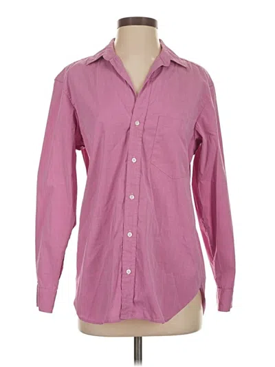 Pre-owned Frank & Eileen Long Sleeve Button Down Shirt In Pink