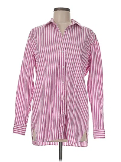 Pre-owned Frank & Eileen Long Sleeve Button Down Shirt In Pink
