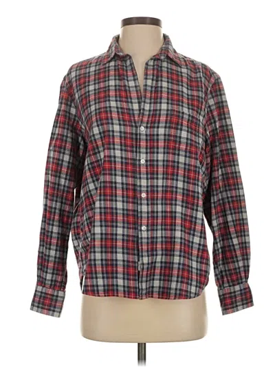Pre-owned Frank & Eileen Long Sleeve Button Down Shirt In Red