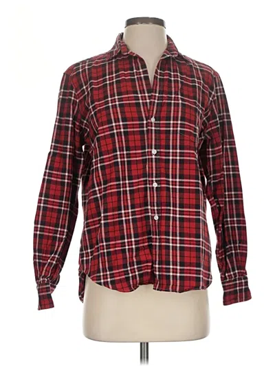 Pre-owned Frank & Eileen Long Sleeve Button Down Shirt In Red